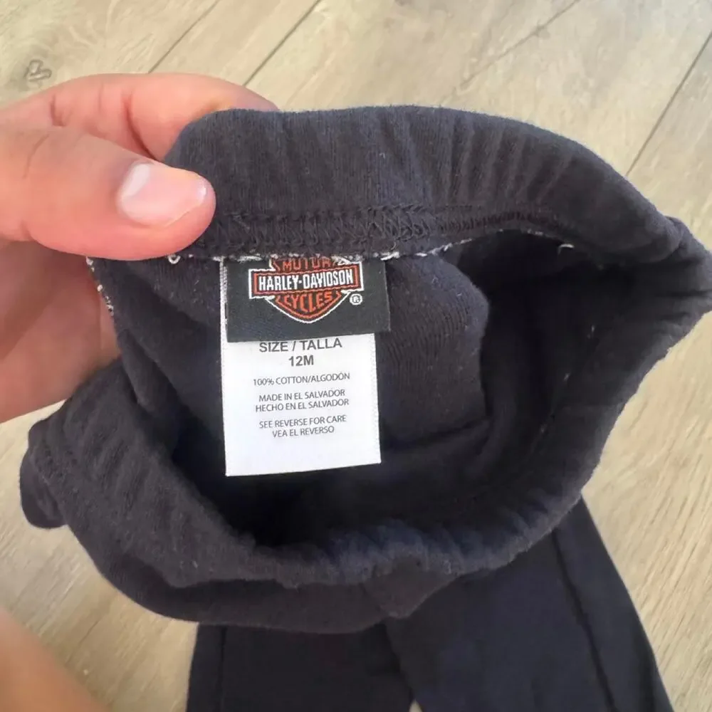 Harley davidson black sweatpants with